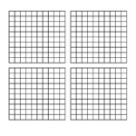 Four Blank Hundred Charts For Printable Multiplication Chart 4 Per Page