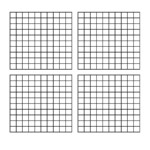 Four Blank Hundred Charts for Printable Multiplication Chart 4 Per Page