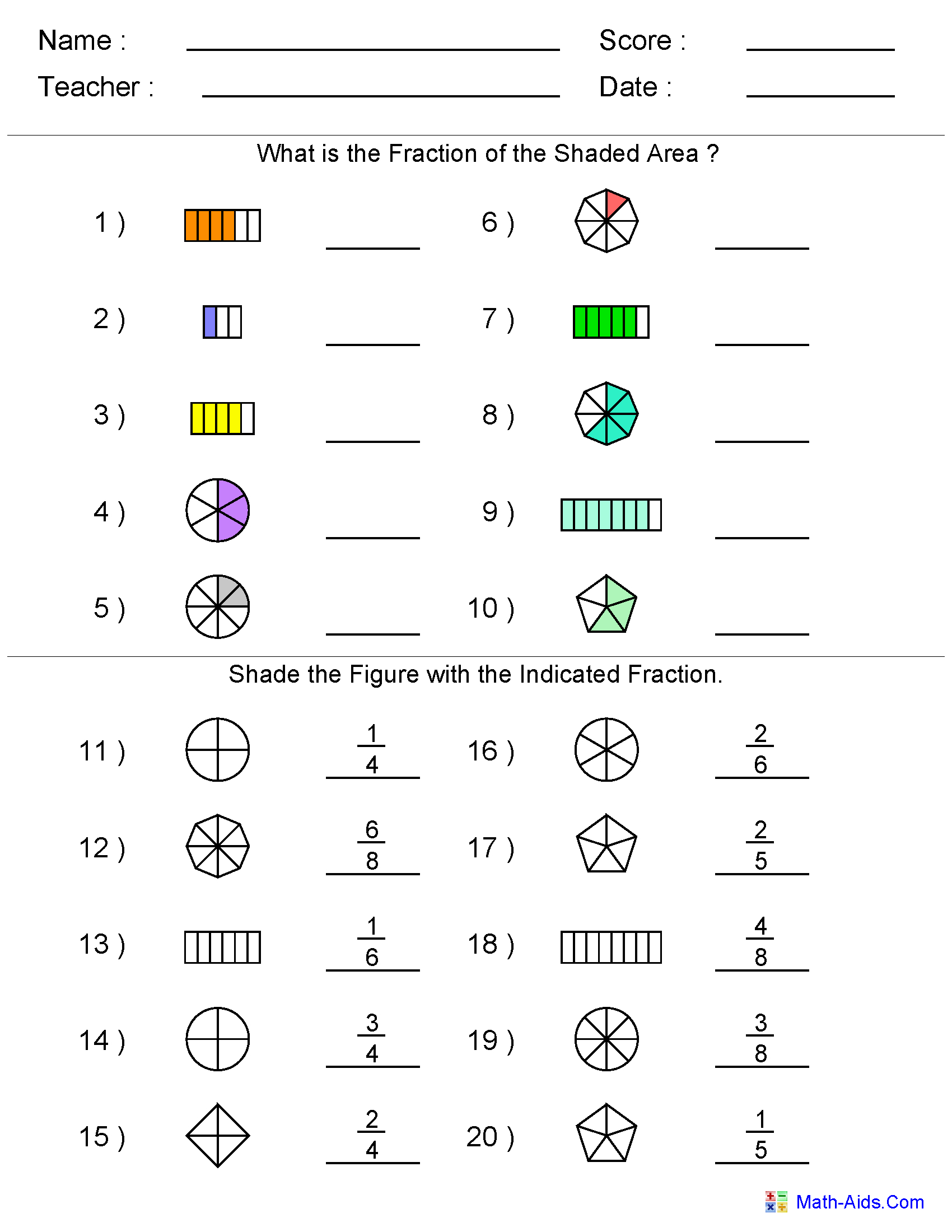 Fractions Worksheets | Printable Fractions Worksheets For inside Printable Multiplication Of Fractions