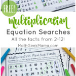 Free} Equation Search: Fun Multiplication Games For 3Rd Grade Within Printable Multiplication Games