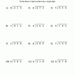 Free Math Work-Sheets Division 3 Digits1 Digit 4 (With inside Printable Multiplication And Division Worksheets Grade 4