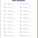 Free Math Worksheets Throughout 7's Multiplication Worksheets