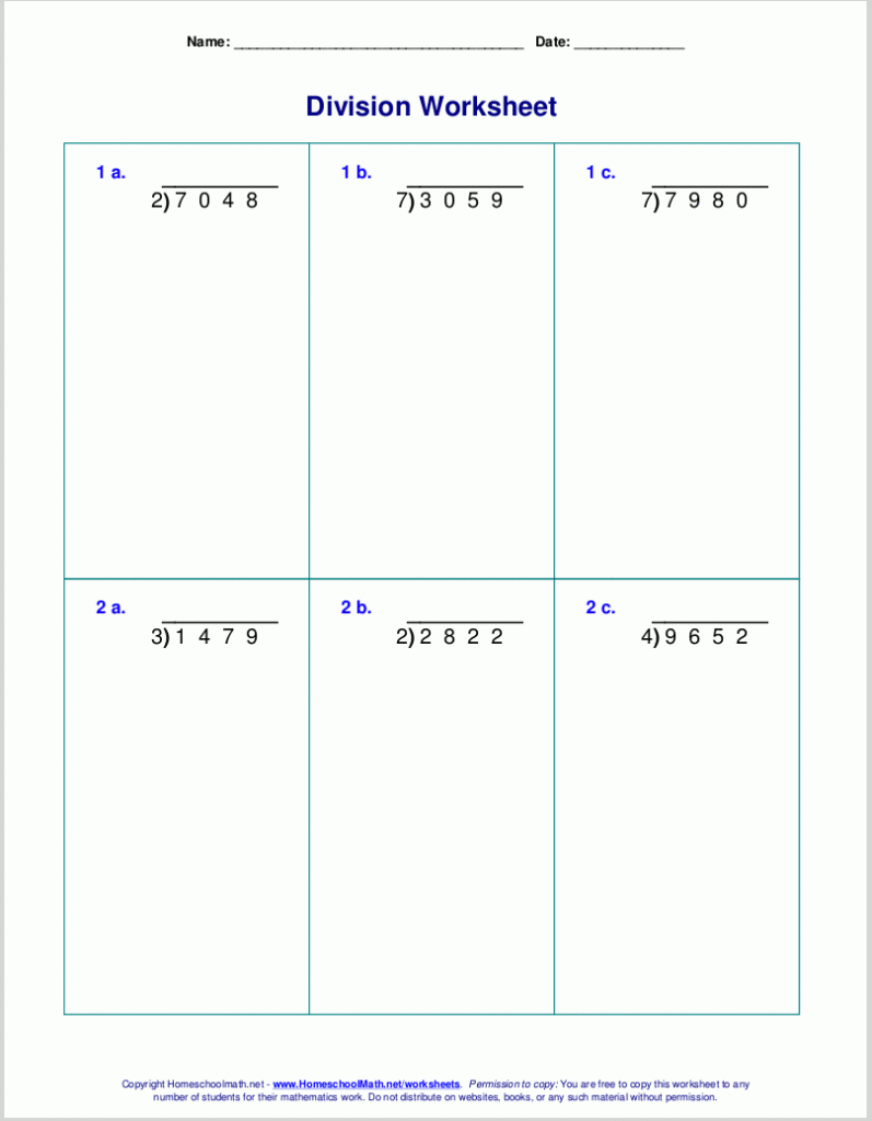 Free Math Worksheets With Multiplication Worksheets 6Th Grade Pdf