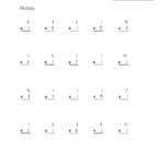 Free Multiplication Facts Worksheets! Great For Review, Fact inside Multiplication X10 Worksheets