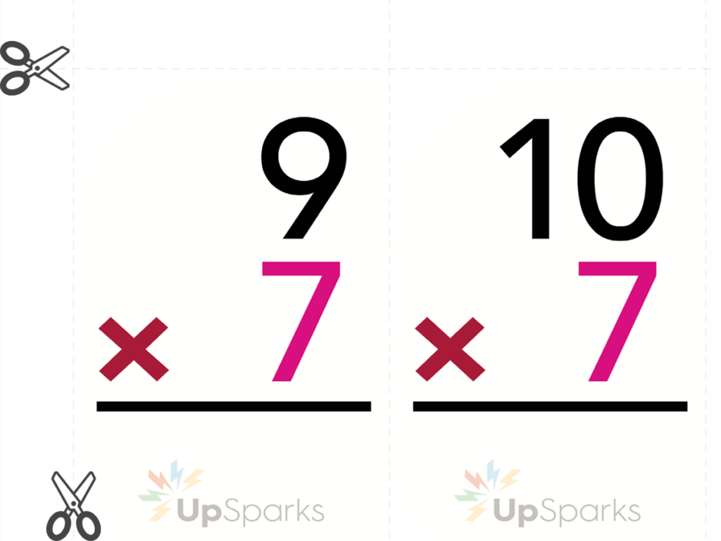 Free Multiplication Flash Cards Printable Sheets From Upsparks within Printable Multiplication Flash Cards 7