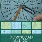 Free Multiplication Games Printable Packet   Spinner Games In Printable Multiplication Games