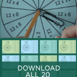 Free Multiplication Games Printable Packet - Spinner Games in Printable Multiplication Games