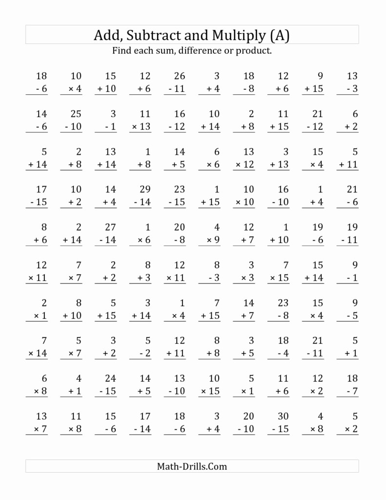Free Multiplication Worksheet For 4Th Grade | Printable Throughout Multiplication Worksheets Hard Free Multiplication Worksheet For 4Th Grade | Printable Throughout Multiplication Worksheets Hard