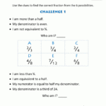 Free Printable Fraction Worksheets   Fraction Riddles (Harder) Regarding Free Printable Multiplication Riddle Worksheets