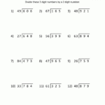 Free Printable Math Sheets Division 3 Digits2 Digits 3 with Printable Multiplication Worksheets Grade 6