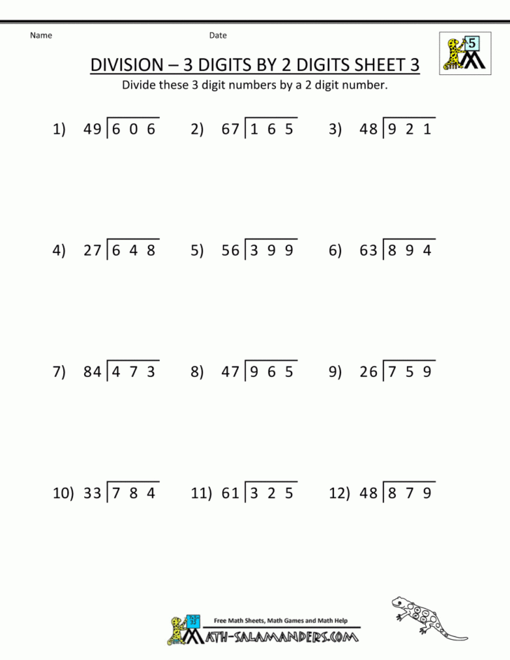 Printable Multiplication Worksheets Grade 6