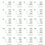 Free-Printable-Math-Worksheets-Column-Addition-3-Digits-6 with regard to Multiplication Worksheets Year 4 Free