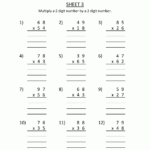 Free Printable Multiplication Worksheets 2 Digits2 throughout Multiplication Worksheets 3 Digit By 2 Digit Pdf