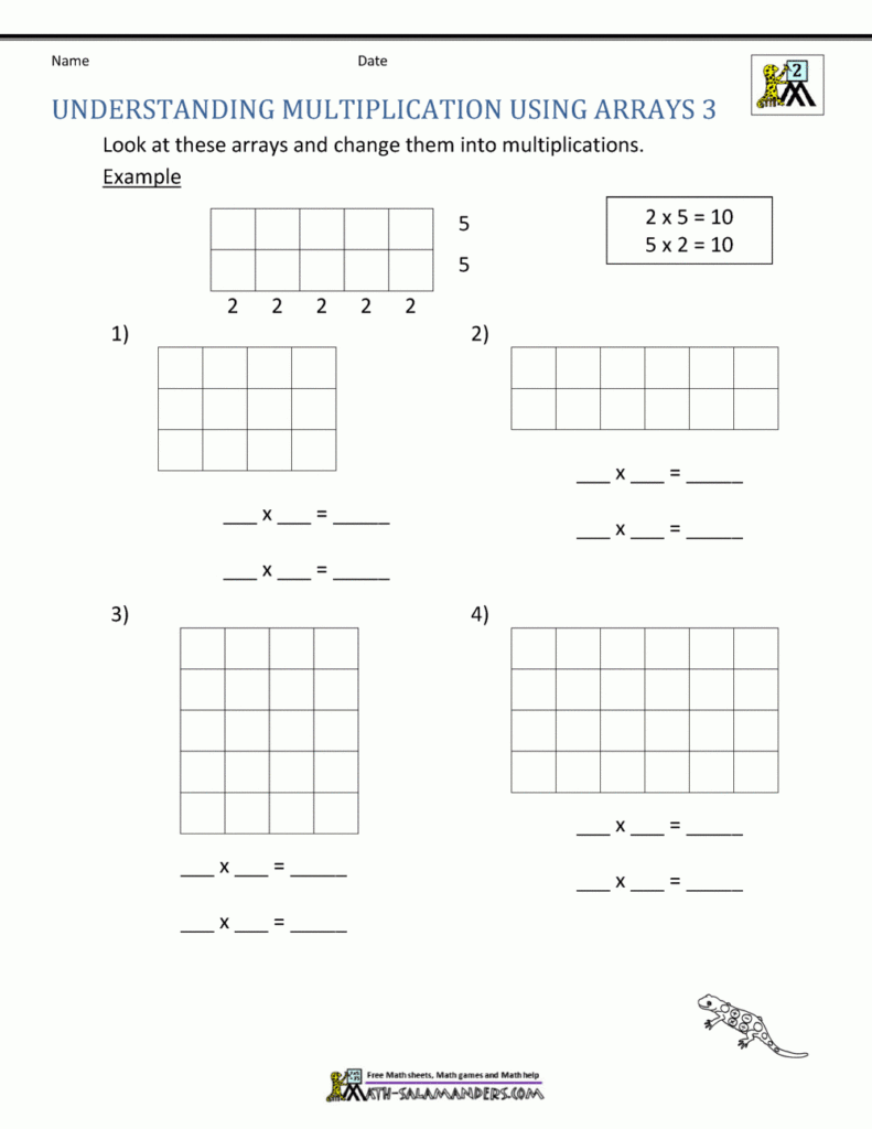 Free Printable Multiplication Worksheets 2Nd Grade Regarding Worksheets Multiplication Arrays Free Printable Multiplication Worksheets 2Nd Grade Regarding Worksheets Multiplication Arrays