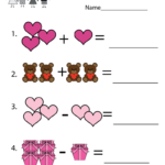 Free Printable Valentine's Day Math Coloring Pages within Multiplication Worksheets Valentines