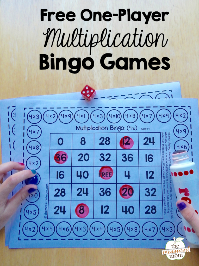 Free Single Player Multiplication Bingo Games Regarding Printable Multiplication Bingo Calling Cards