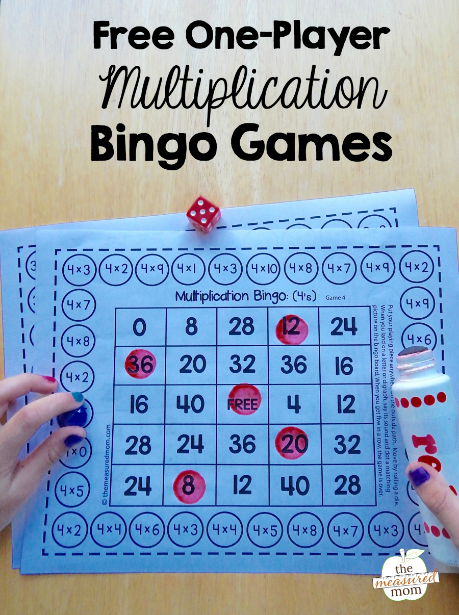 Free Single-Player Multiplication Bingo Games regarding Printable Multiplication Bingo Calling Cards