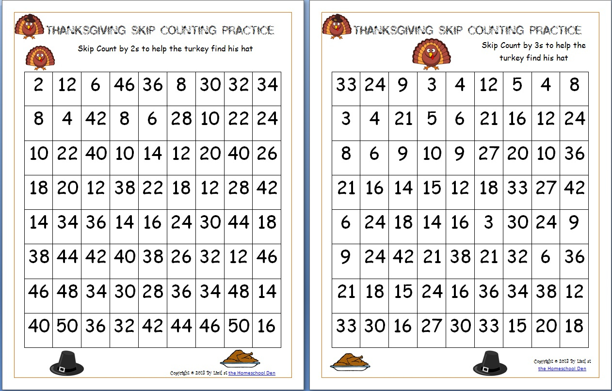 Free Thanksgiving Math Worksheets Archives - Homeschool Den for Multiplication Worksheets Homeschool