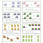 Free Worksheets - Math - Addition Sums 1-10, Horizontal And regarding Free Printable Horizontal Multiplication Flash Cards