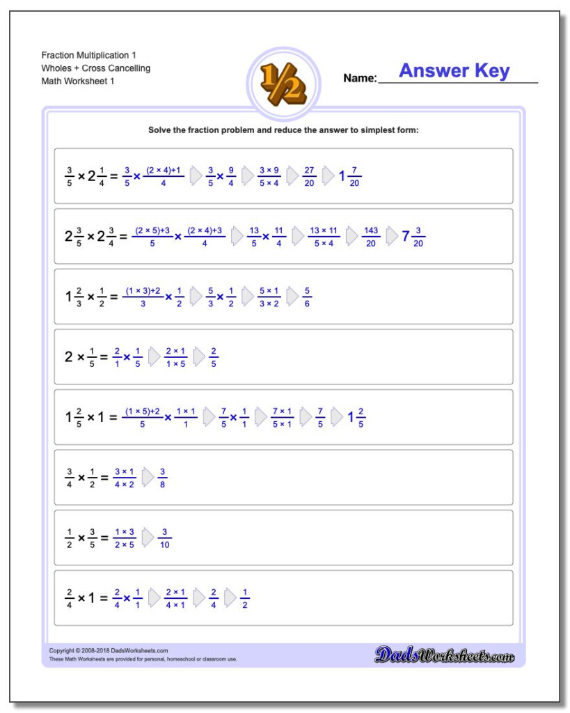 Full Fraction Multiplication Inside Homeschool Multiplication Worksheets