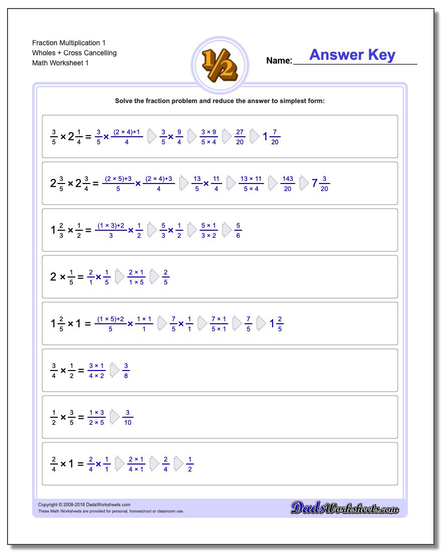 Full Fraction Multiplication inside Homeschool Multiplication Worksheets