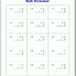Grade 4 Multiplication Worksheets Intended For Multiplication Worksheets Year 4 Pdf