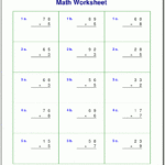 Grade 4 Multiplication Worksheets intended for Worksheets Multiplication 2 Digit By 1 Digit