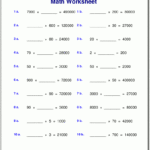 Grade 4 Multiplication Worksheets Within Worksheets On Multiplication Word Problems For Grade 4
