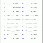 Grade 5 Multiplication Worksheets In Multiplication Worksheets 5 And 10