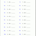 Grade 5 Multiplication Worksheets inside Multiplication Worksheets Numbers 1-5