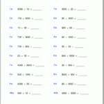 Grade 5 Multiplication Worksheets regarding Multiplication Worksheets Year 5