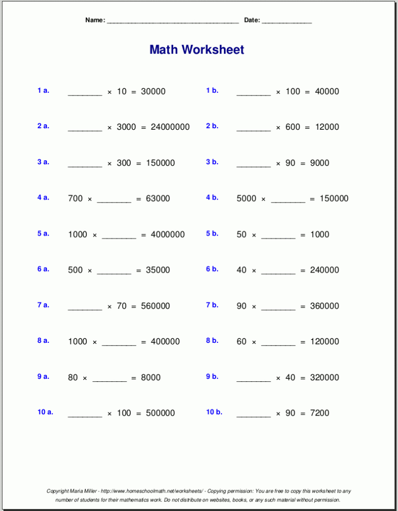 Grade 5 Multiplication Worksheets Within Multiplication Worksheets 5Th Grade Pdf Grade 5 Multiplication Worksheets Within Multiplication Worksheets 5Th Grade Pdf