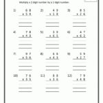 Guided Worksheet Double Digit Multiplication   Google Search Intended For Worksheets Multiplication Grade 6