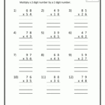 Guided Worksheet Double Digit Multiplication - Google Search intended for Worksheets Multiplication Grade 6