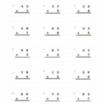 Hard Multiplication 2 Digit Problems | Worksheet Practice Intended For Worksheets Multiplication 2 Digit By 1 Digit