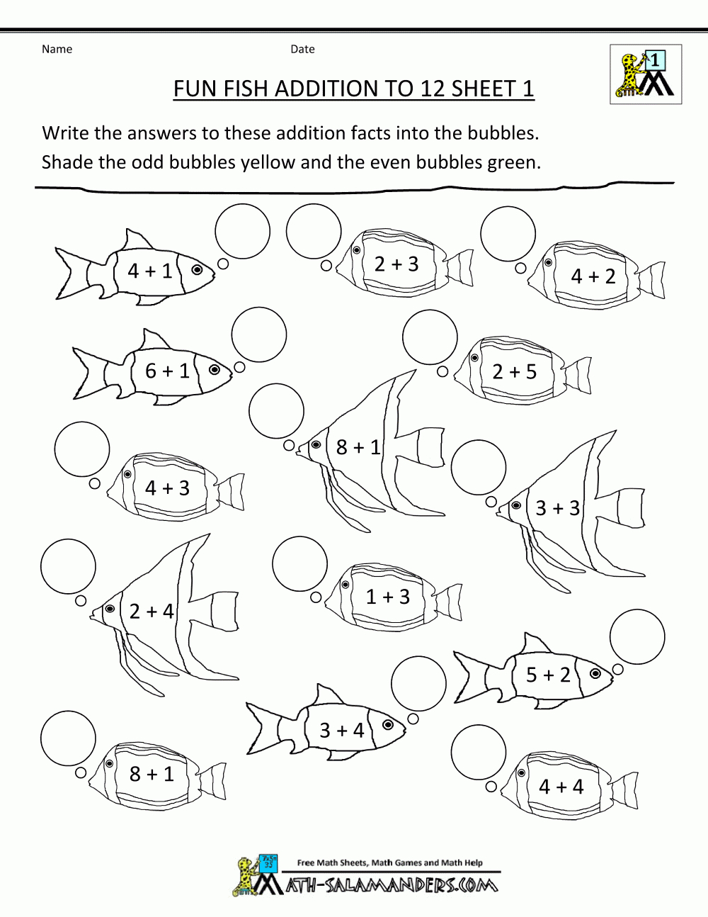 Homeschool-Math-Worksheet-Fun-Addition-To-12-Fish-1.gif with Homeschool Multiplication Worksheets