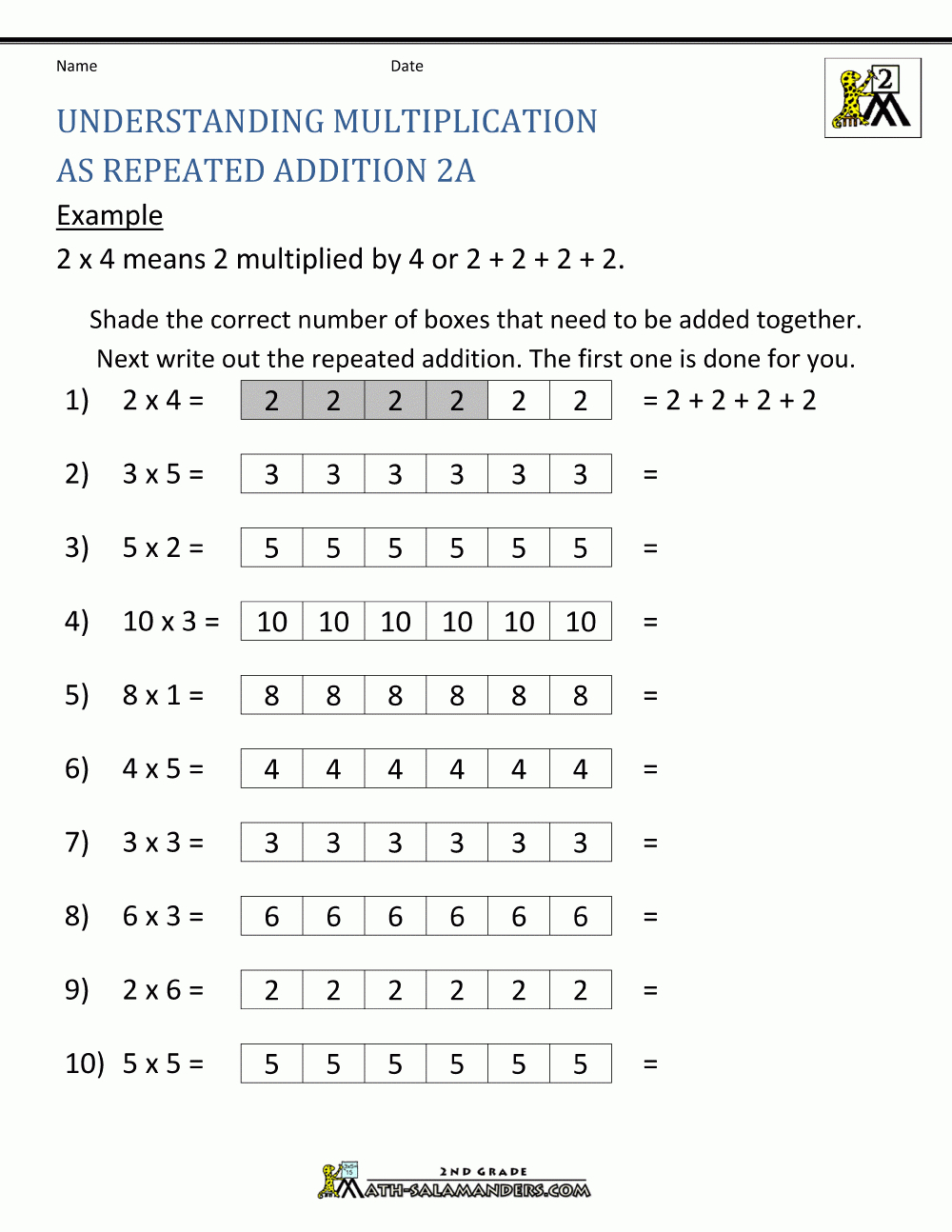 How To Teach Multiplication Worksheets in Multiplication Worksheets And Games