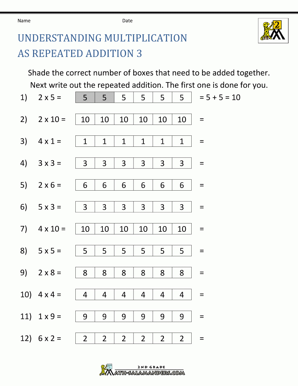 How To Teach Multiplication Worksheets regarding Multiplication Worksheets Number Line