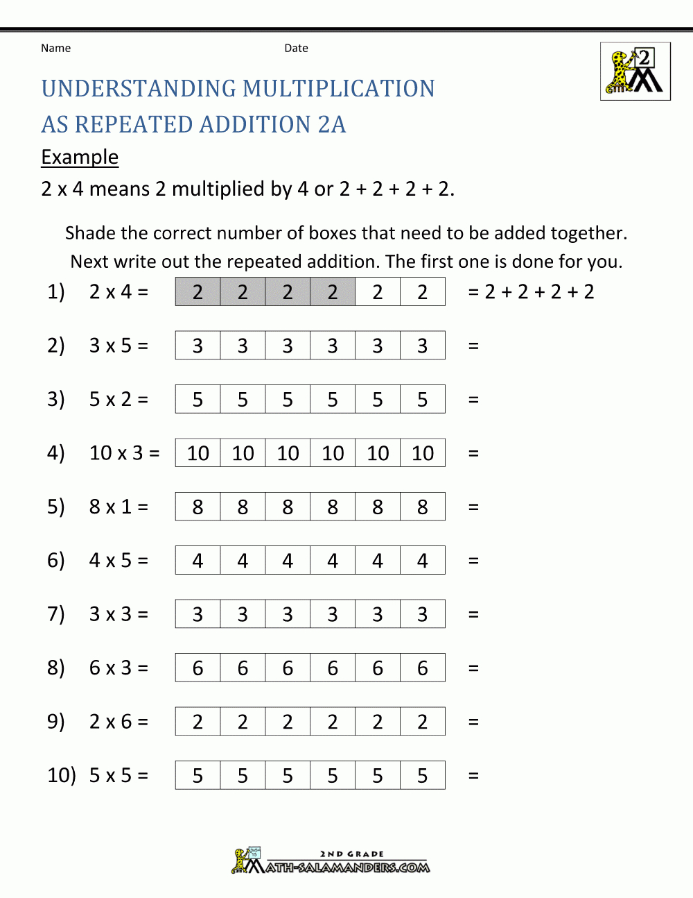 How To Teach Multiplication Worksheets throughout Multiplication Worksheets As Repeated Addition