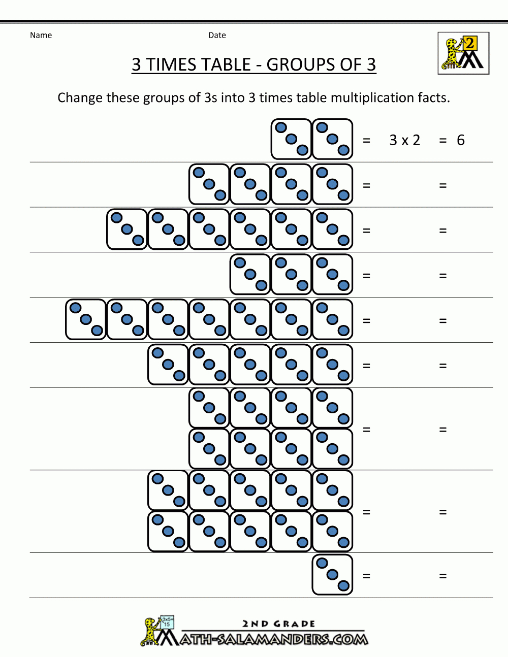 Image Result For 3 Times Multiplication With Pictures With pertaining to Multiplication Worksheets Ks2