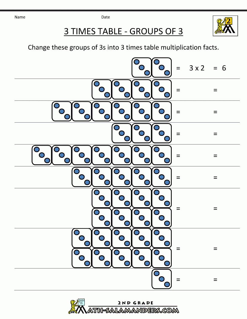 Multiplication Worksheet For 3x