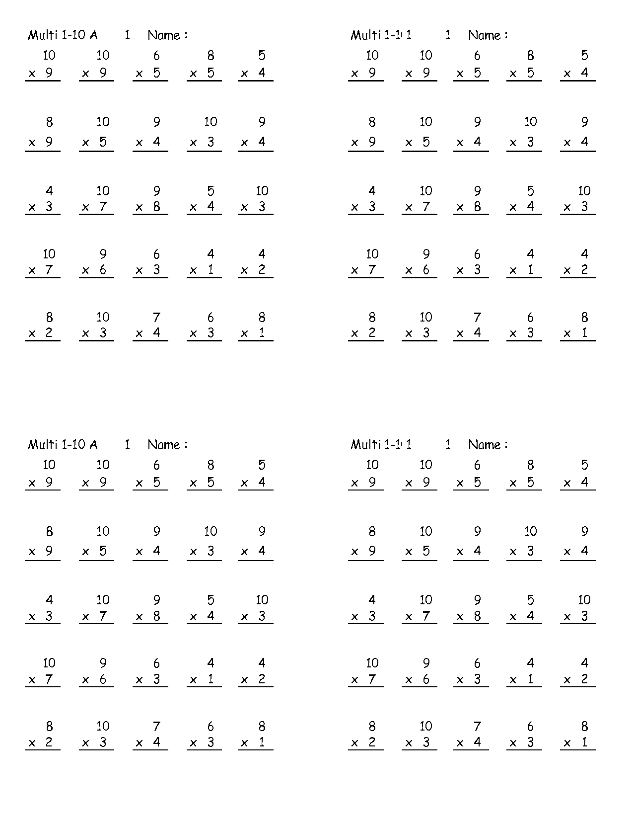 Italian Worksheet Grade 5 | Printable Worksheets And with 5 Multiplication Worksheets Free