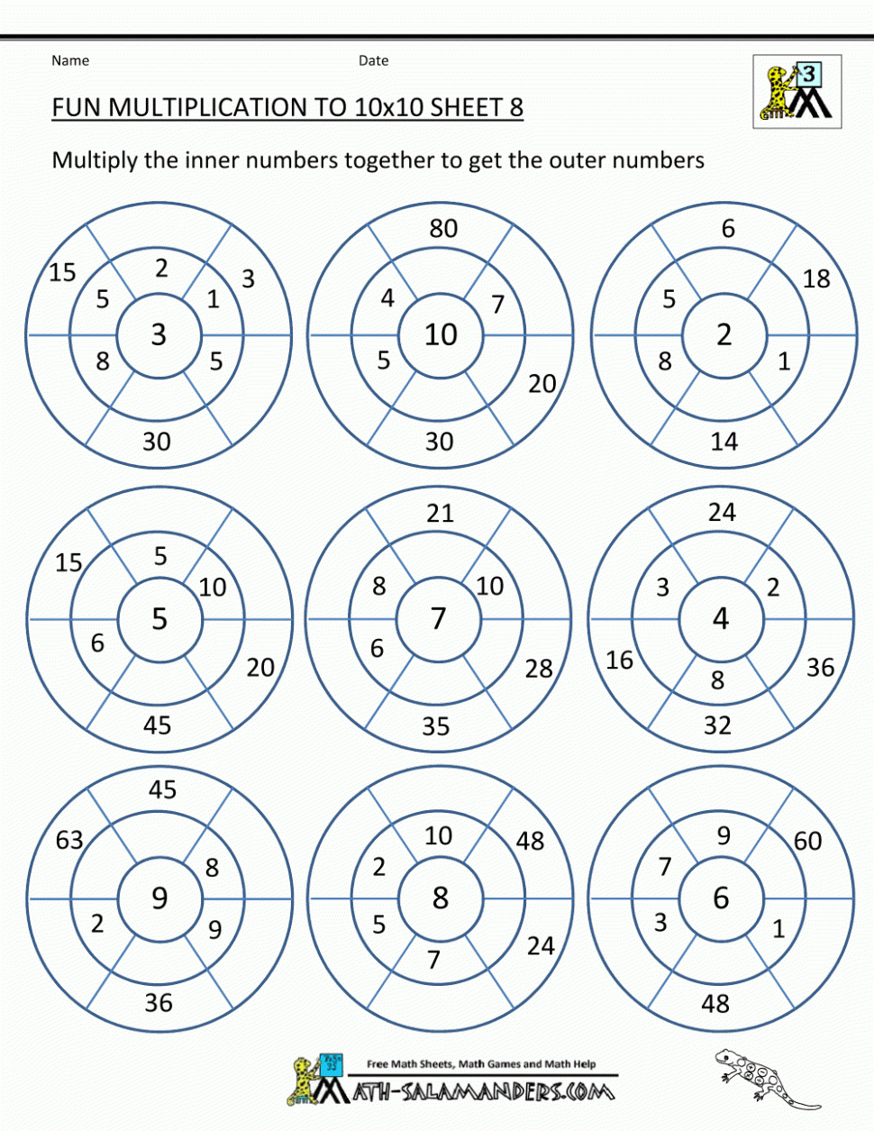 Printable Multiplication Games Ks2 PrintableMultiplication