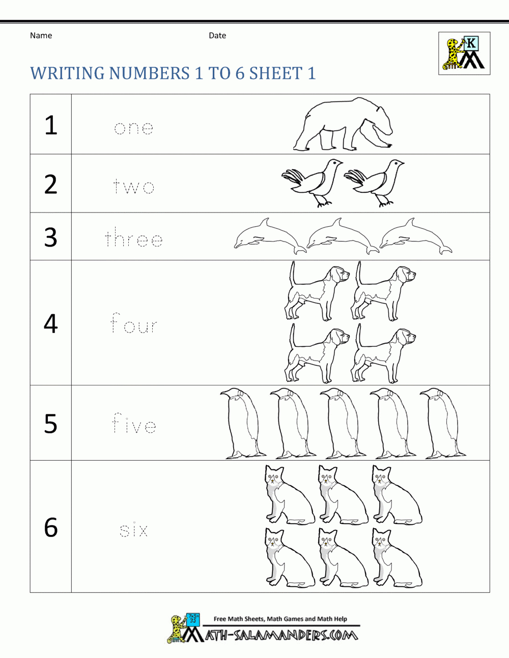 Kindergarten Number Worksheets within Multiplication Worksheets Numbers 1-10 Kindergarten Number Worksheets within Multiplication Worksheets Numbers 1-10