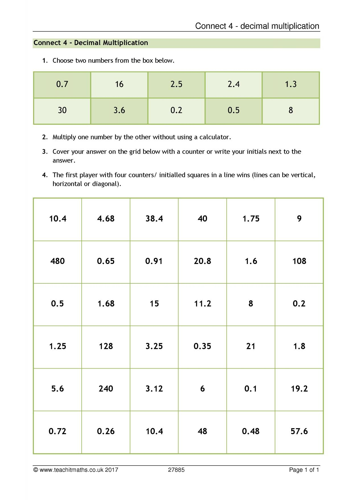 Ks4 | Multiplication And Division | Teachit Maths for Multiplication Worksheets Ks4