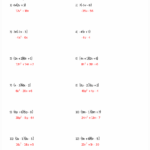 Kuta Software Infinite Algebra 1 Answers   Software In Multiplication Worksheets Kuta
