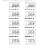 Lattice Division Worksheets & Multiplication Worksheets Pertaining To Printable Lattice Multiplication Worksheets