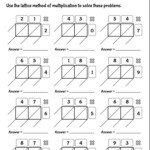 Lattice Method Of Multiplication Worksheets With Australian In Multiplication Worksheets Lattice Method