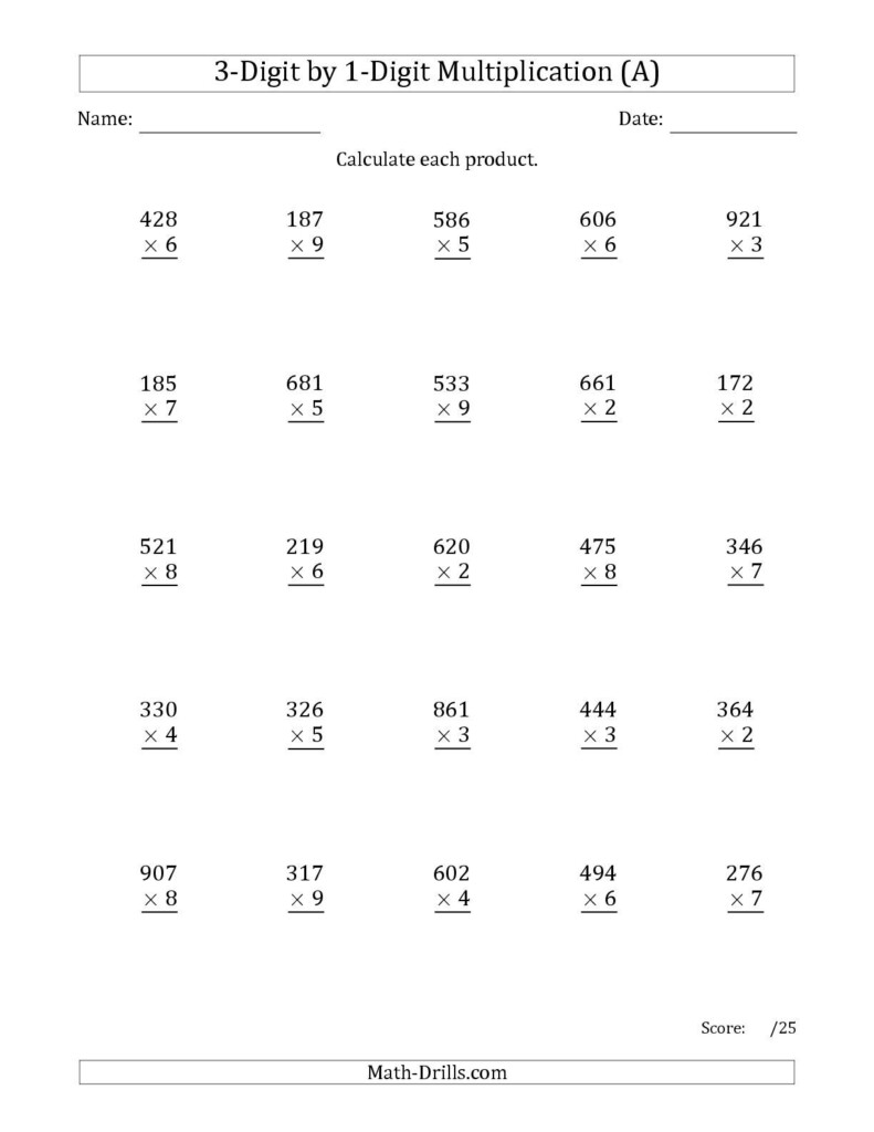 Lattice Method Worksheet | Printable Worksheets And Within Multiplication Worksheets Lattice Method