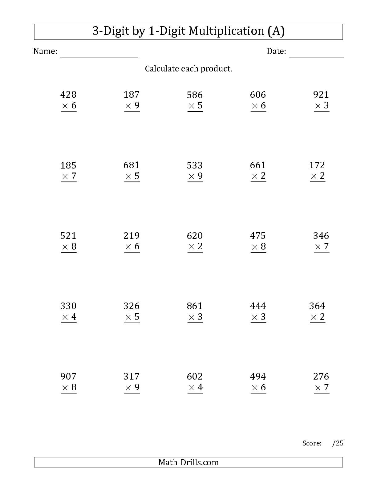 Lattice Method Worksheet | Printable Worksheets And within Multiplication Worksheets Lattice Method